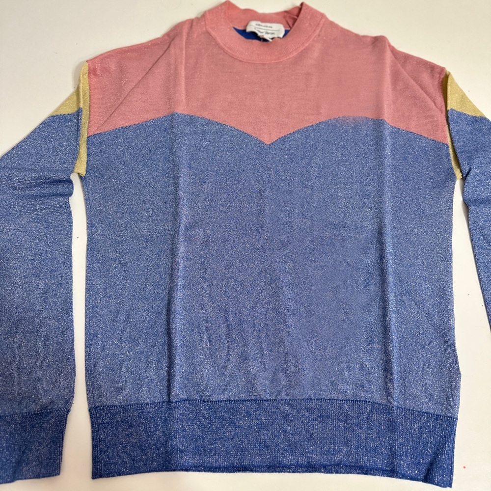 & Other Stories glitter Sweater in Pink, Blue and yellow
